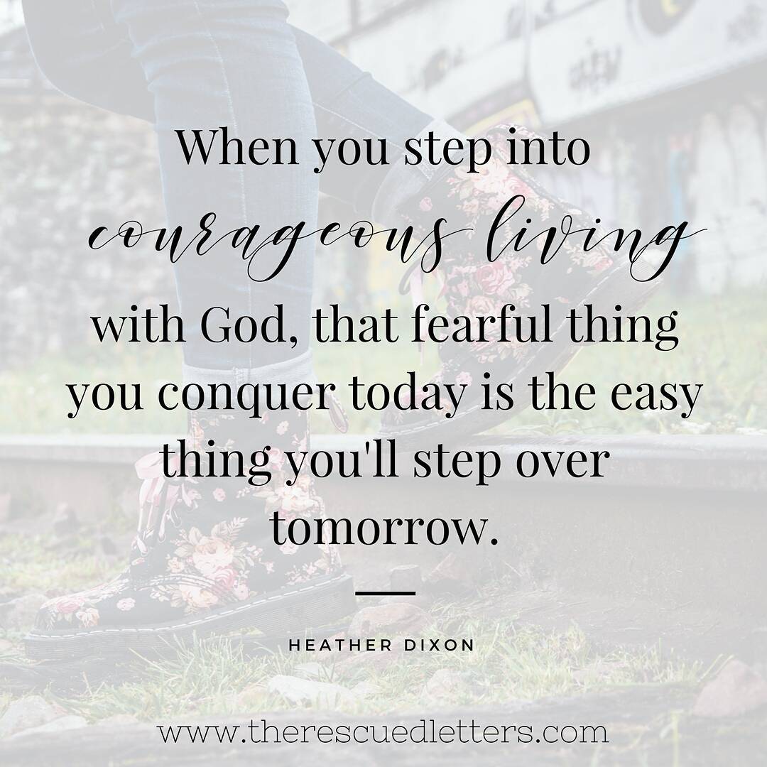 Keep Stepping | Learning to Live Courageously | www.therescuedletters.com